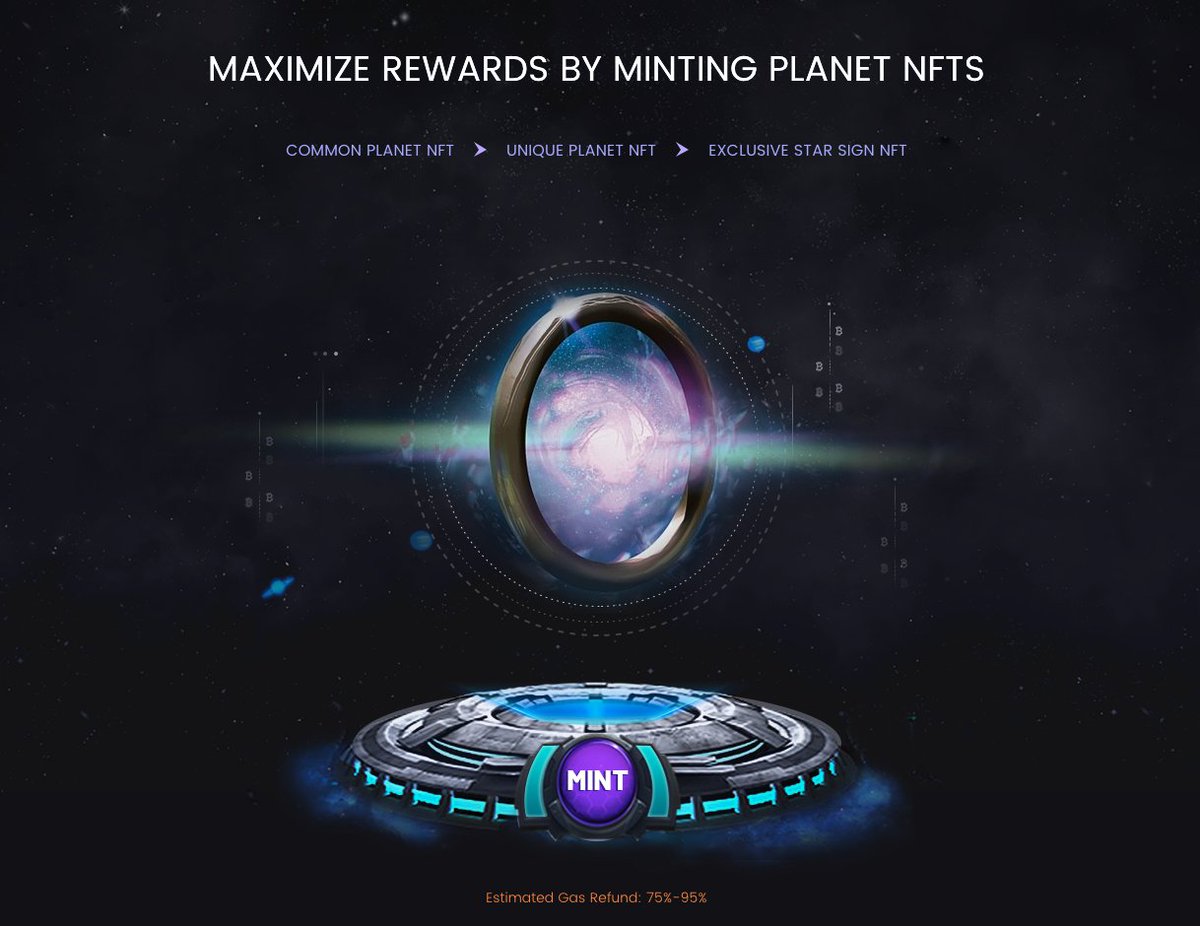 Spacers, new NFT bonus contracts will be launched soon!

The bonus of 140113xSPACE from 1st Buyback is planned to be distributed this week, and bonus of 75723.2xSPACE from 2nd Buyback will be distributed next week.

Mint NFT: app.spacefi.io/#/mint

Planet NFT is the pass of