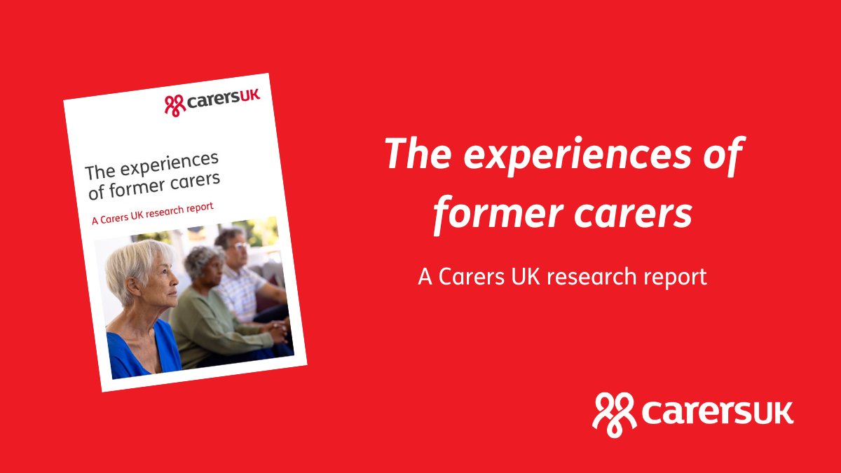 Our new research into the lives of former carers found that a third (35%) say that their mental health and financial situation have become worse since their caring role ended. Former carers need more support to help them cope with life after caring: carersuk.org/media/wcuhsnts…