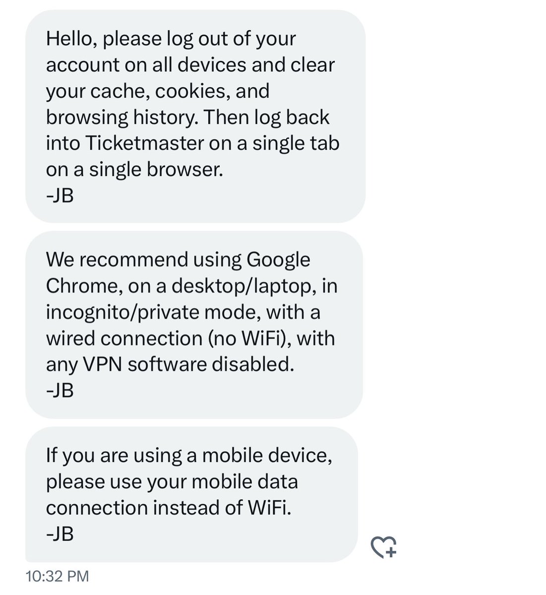 MissKris1785's tweet photo. This is really what you need to do to get tickets on @Ticketmaster? How embarrassing for them… anyone have a “wired” connection I can borrow? 🤣 #TicketmasterDown https://t.co/OGy6Qim2Sj