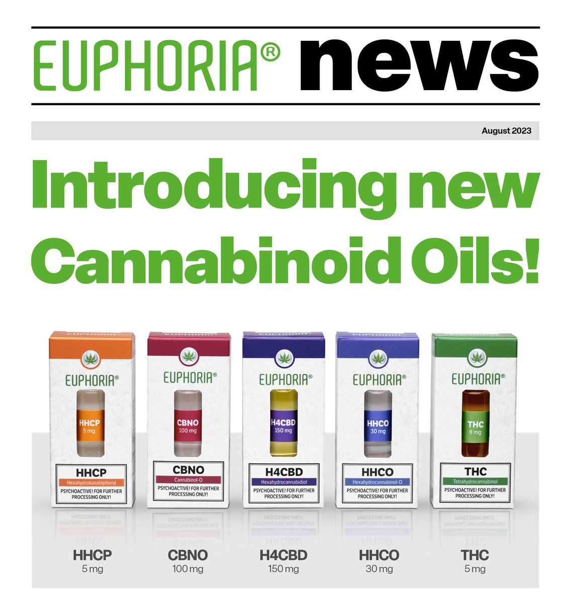 Teddy_EU_hemp's tweet image. チェコの老舗ヘンプブランドEUPHORIAが、H4CBD、
CBNO、CBNO、HHC-O、HHC-P、THCのぺイプをリリース。もうほぼ意味わからないレベル 
euphoria.eu/product/search…

#H4CBD #CBNO #CBNO #HHCO #HHCP #THC