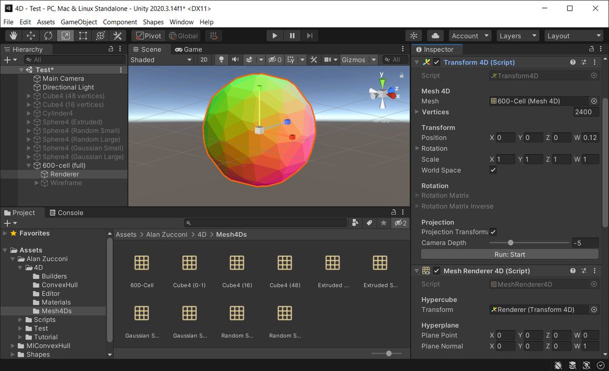For all the ones of you who are interested in making 4D GAMES, I've just published the second part of my tutorial series on how to extend <a href="/unity/">Unity</a> from 3D to 4D! ✨

(link in the reply 👇)