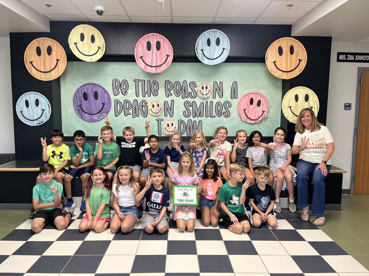 First day, Best day!! Smiles all around with these new third graders !! <a href="/Jack_D_Johnson/">Jack D. Johnson</a> #firstday
