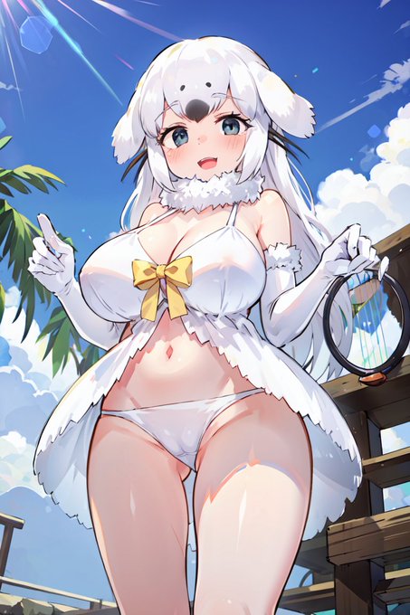 長髪のシーンも作ってみました。 