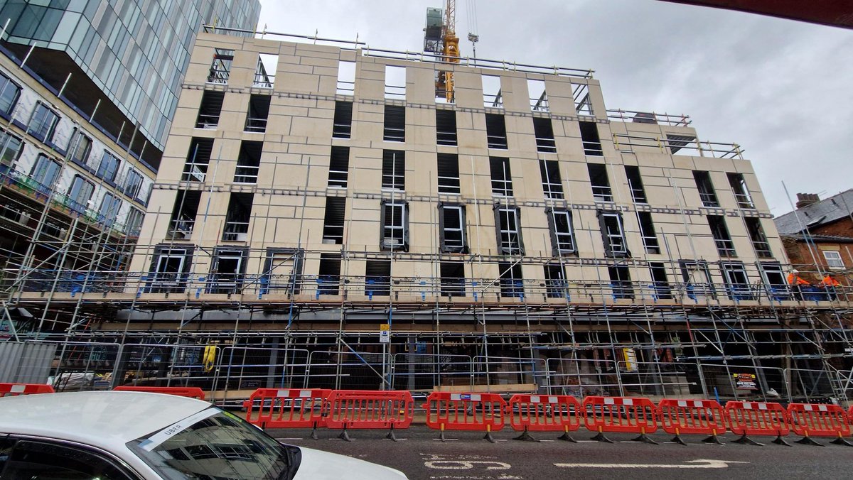 Superb progress is being made on 88 high spec student apartments with associated amenities on Merrion Street in #Leeds. We've designed the scheme for Urban Developments (York) Ltd and it's since been acquired by Q Investment Partners (QIP).