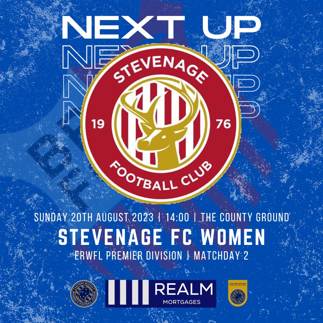 🛣️ 𝐎𝐧 𝐭𝐡𝐞 𝐫𝐨𝐚𝐝…

First game on the road this season!

🆚 <a href="/StevenageFCW/">Stevenage FC Women</a>
🕘 14:00
📍 The County Ground, SG6 2EN
💷 TBC
🏆 <a href="/ERWFLe/">Eastern Region Women's Football League</a> Premier Division

#UpTheBowers