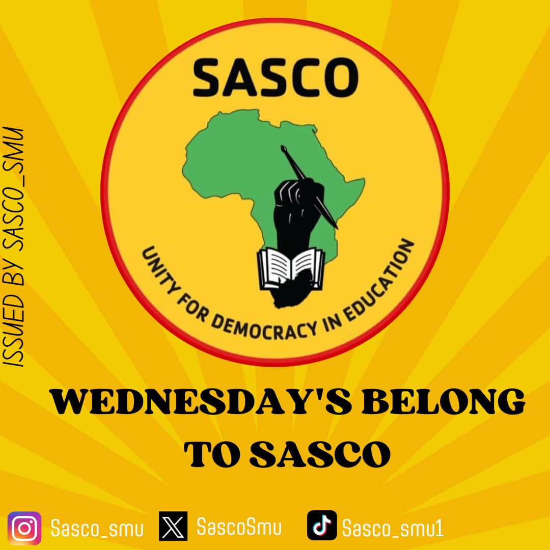 SascoSmu's tweet photo. As per norm Wednesdays belong to the biggest student movement in Africa ❤️🖤💚💛 https://t.co/pvIL7AzFUu