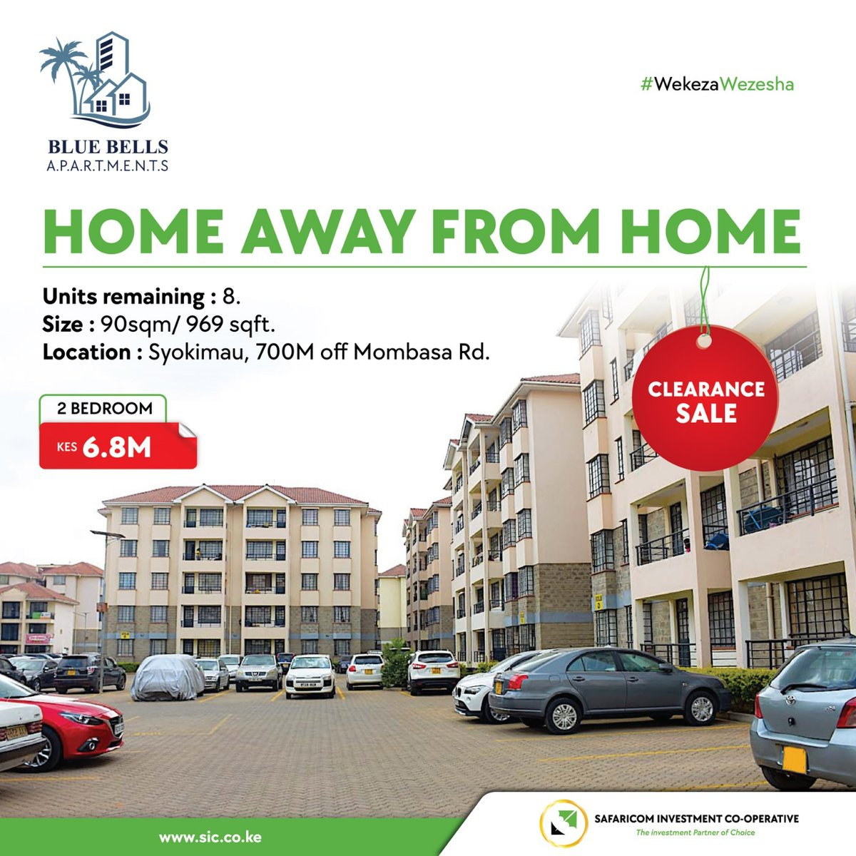 qonasacco's tweet photo. Ingia kwa Keja safi na Ondokea Rentย
Listing of the Week by @sicsafaricomย Blue Bell Gardens - Syokimau 2 BR - Kes. 6.8M.
Financing available at a single digit interest rate at 8% p.a
#EmpoweringYou #ListingoftheWeek https://t.co/PSQ08IU5g8