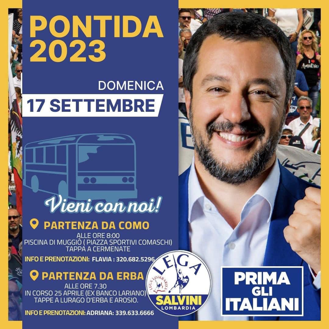eugenio_zoffili's tweet photo. Sezione LEGA ERBA pronta per #PONTIDA2023 con il nostro nuovo striscione!

PULLMAN DA #ERBA domenica 17 settembre ore 7.30 parcheggio ex Banco Lariano con tappe a #Luragoderba e #Arosio 
Info e prenotazioni: 3396336666

https://t.co/FprF1NLAbg https://t.co/TgWFQ4Y5zg