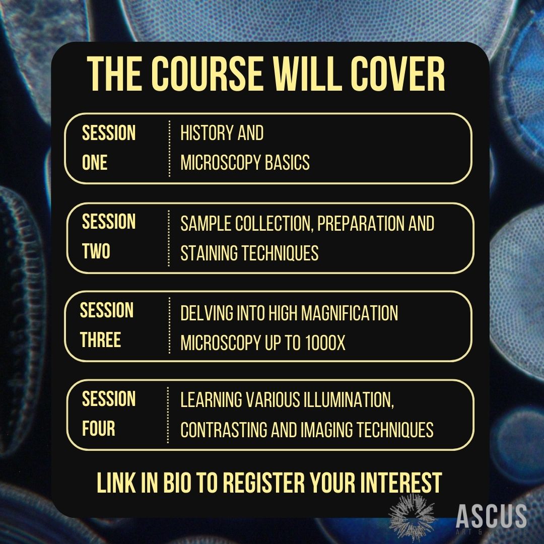 _ASCUS's tweet photo. Our beginner’s microscopy course is coming back, but first we need your help to gauge interest and finalise the details. Register your interest in this course here https://t.co/3nPUxMp3pw
#microscopy #art #skilldevelopment #courses #ASCUSLab #bioart #Edinburgh #edinburghevents https://t.co/VN1yTKlzIT