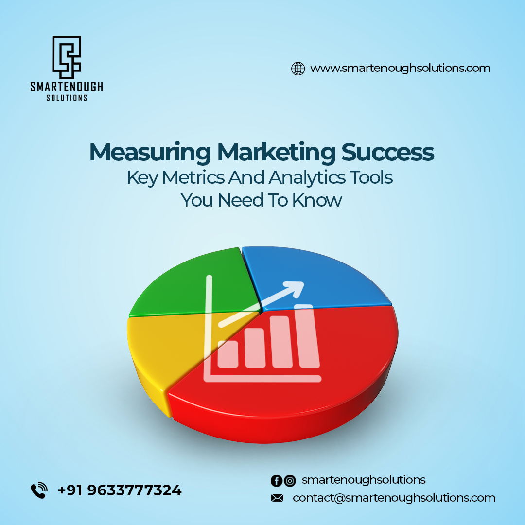 MEASURING MARKETING SUCCESS: KEY METRICS AND ANALYTICS TOOLS YOU NEED TO KNOW.

Uncover valuable knowledge by tapping this link: smartenoughsolutions.com/2023/08/16/mea…

#SmartEnoughSolutions #Blog #MarketingStrategies #MarketingMetricsMatter #AnalyticsSuccess #Palakkad