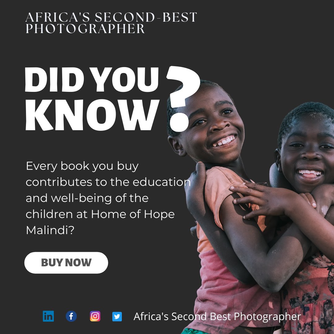 Together, we can make a significant impact on their lives!  

Follow the link >> lnkd.in/dMaKBD57 to order now!  

#BuyOneGiveOne #CharityBooks #HomeOfHopeMalindi #AfricaPhotographer #ChildrensEducation #FIFAWWC #AnointingOfElijah #ThankYouMurkomen #MalkiaWaAfrika10