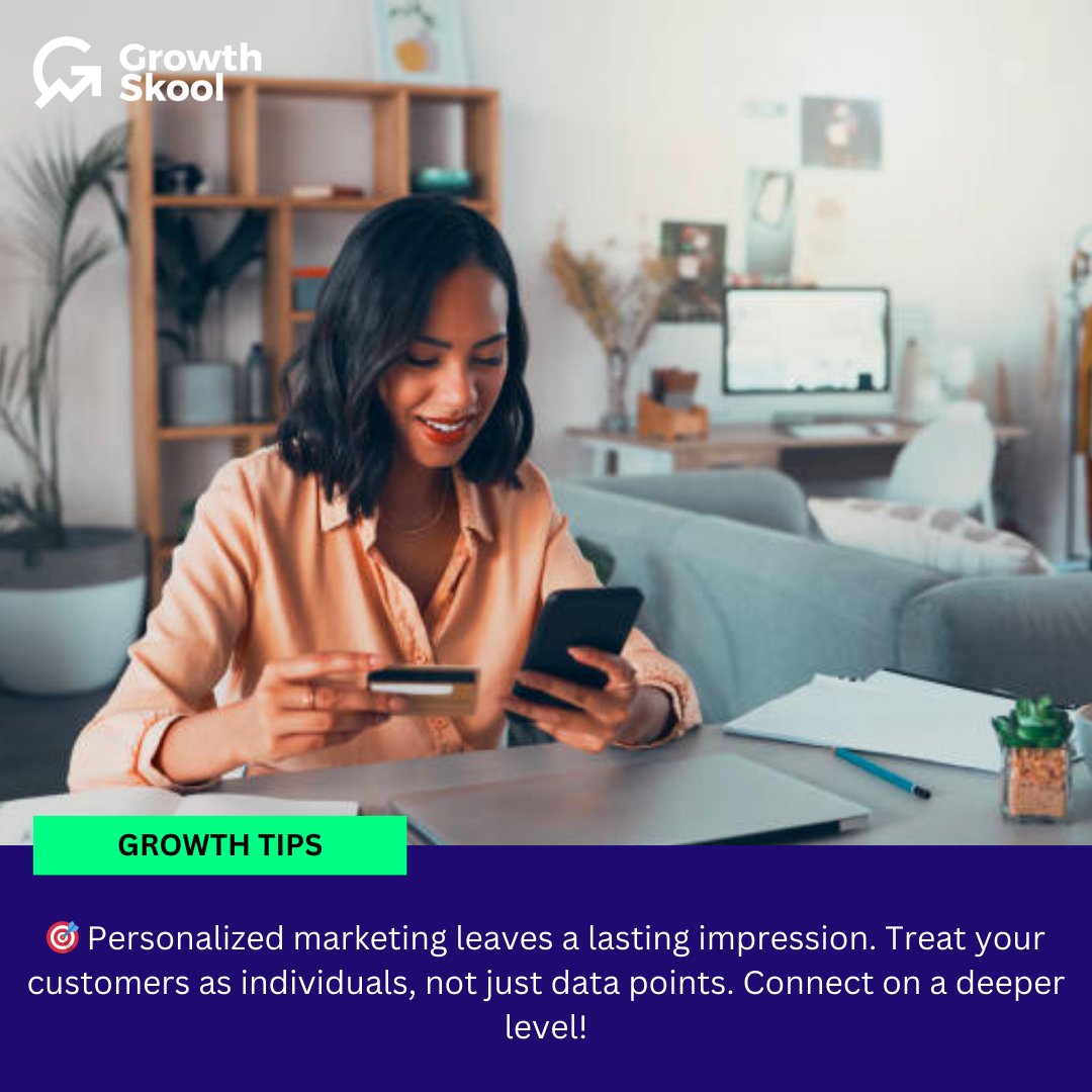 GrowthSkool's tweet image. Hit the Bullseye with Personalized Marketing: Forge Genuine Customer Connections Beyond Data Points 🎯🤝 #PersonalizationWins #AuthenticCustomerBonding