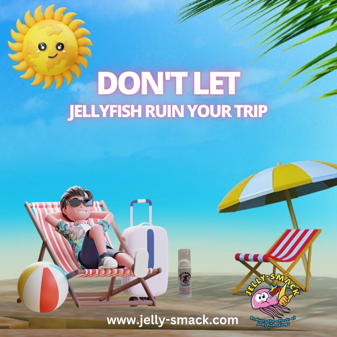 Pick up a bottle of Jelly-Smack for stings!  jelly-smack.com #jellyfish  #jellyfishsting #yellowflies #gulfshores #panamacitybeach #orangebeach  #fortmorgan #pensacola #pensacolabeach #navarrebeach #perdidokey #30a #dauphinisland #destin #rosemarybeach #seasideflorida