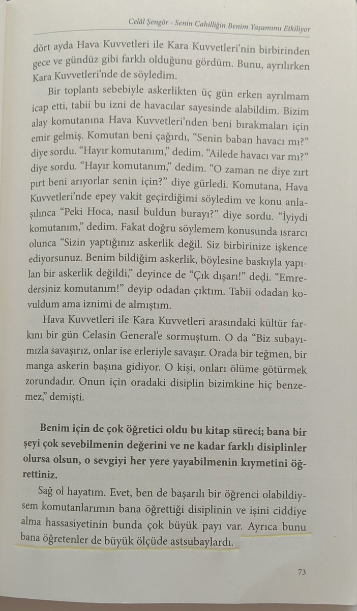 Teşekkürler sayın hocam <a href="/drcelalsengor/">Prof. Dr. Celal Şengör</a> kitabınızda bizden astsubaylardan bahsetmiş olmanız çok gurur verici. Senin bilgeliğin bizim yaşamımızı etkiliyor.   Bilgi: <a href="/DurgenHamza/">Hamza DÜRGEN</a>