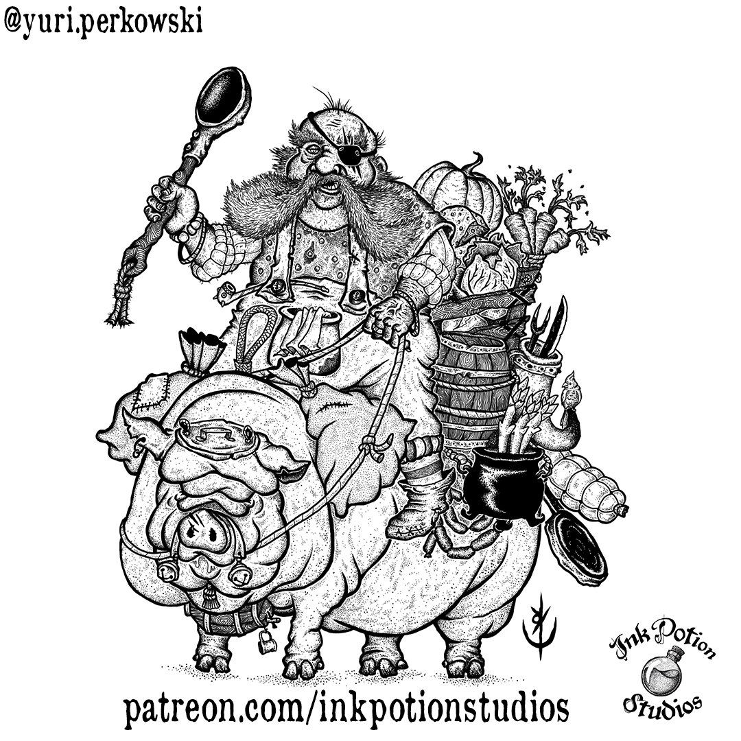 Arts made for the month of the dwarves for the Ink Potion Studios patreon campaign.

Ink Potion Studios is a Patreon campaign that makes more than 12 artworks available per month to its supporters. 
patreon.com/inkpotionstudi…

#art #inkpotionstudios #ttrpg #dwarf