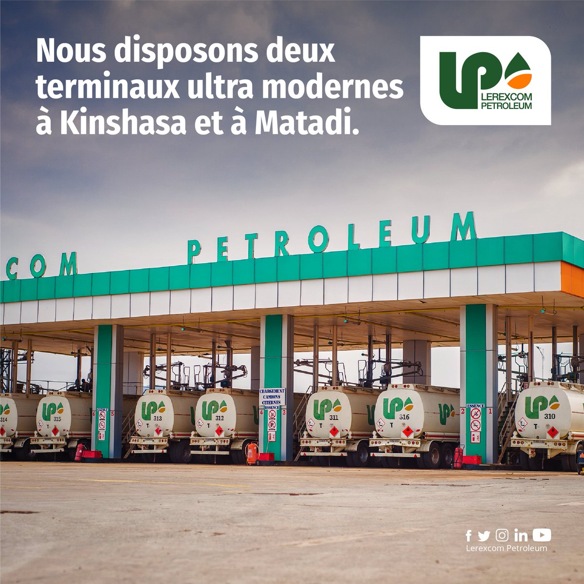LerexcomP's tweet photo. Nos installations de réception et de stockage des produits pétroliers ont été construites grâce à l’expertise des ingénieurs locaux, formés en majorité d’entre eux, dans les écoles spécialisées de la République Démocratique du Congo.
#lp #lerexcompetroleum https://t.co/CgzpxjD2AU