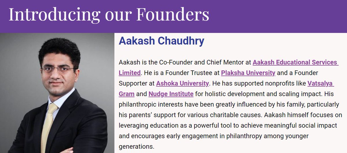 Exciting News! We're kicking off our 'Meet our Founder'  video series with Aakash Chaudhry of <a href="/AESL_Official/">Aakash Education</a>. Know more about his philanthropic journey and mission. 

Let's #InspirePhilanthropy together! Watch now: bit.ly/3qi4XdT 

#PhilanthropyLeaders #PeerToPeerGiving