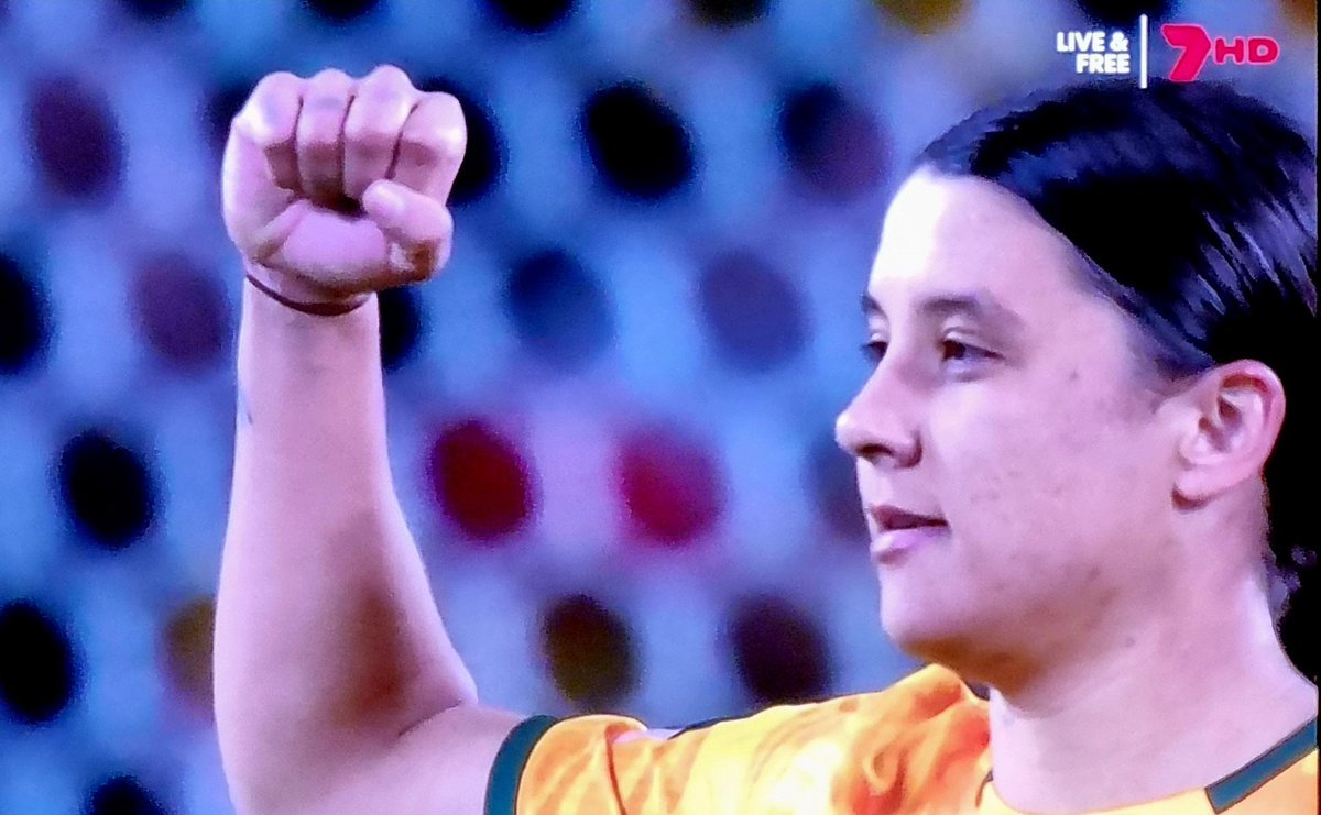 Whatever comes of #AUSENG, Sam Kerr sprinting maniacally across the field, executing an otherworldly goal against England despite all their efforts to take her down, will stand as one of Australia’s greatest sporting moments. Flawless. Go Tillies! #Matildas #TilitsDone #FIFAWWC