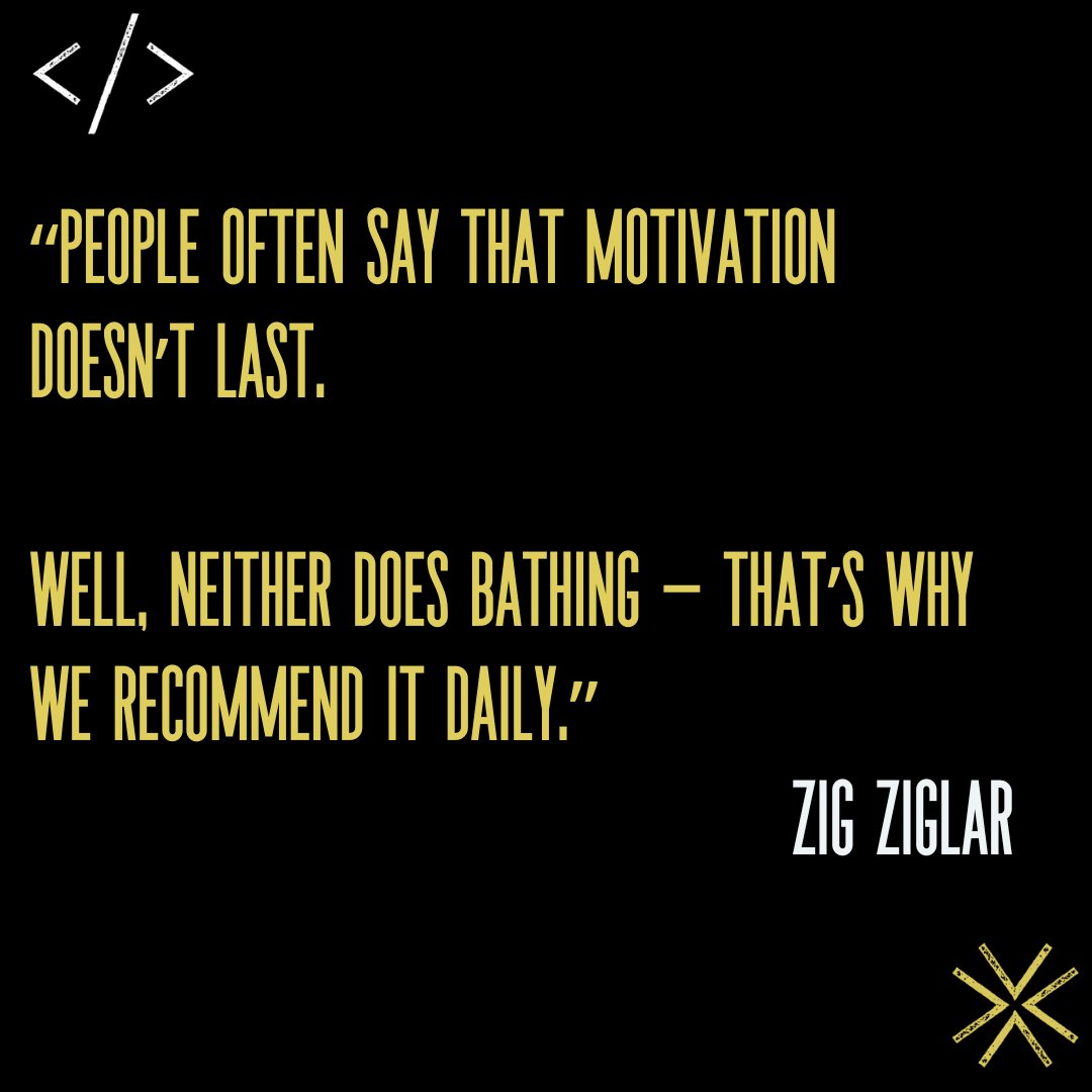 ShamanFoxDev's tweet photo. Just like bathing, motivation should be practiced daily to stay refreshed and inspired! 

#InspirationalQuotes #Motivation #MotivationalQuotes https://t.co/HUqoX9MW0l