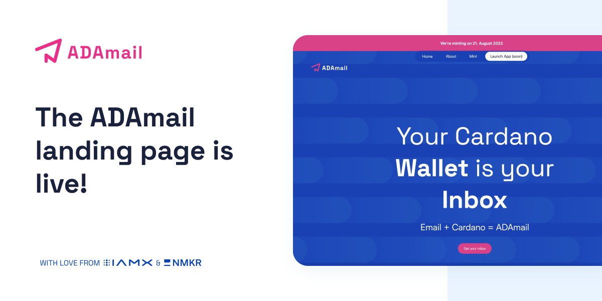 ADAmail - Every Cardano Wallet is a mailbox tweet media