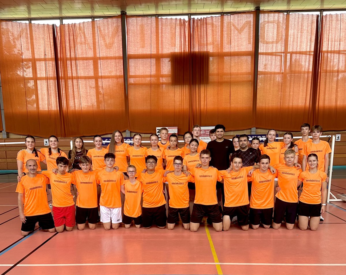 BChetanAnand's tweet photo. HEAD COACH 🏸🏸 for 
19th Victor International Super Stars Camp 12-19th August 2023
Most,Czech Republic 🇨🇿..

#chetananandacademy 
#chetananandsportscenter 
#coaching #badminton @kheloindia 
@most_stars @bwfmedia #fun #talent https://t.co/M6Y2YrTLpW