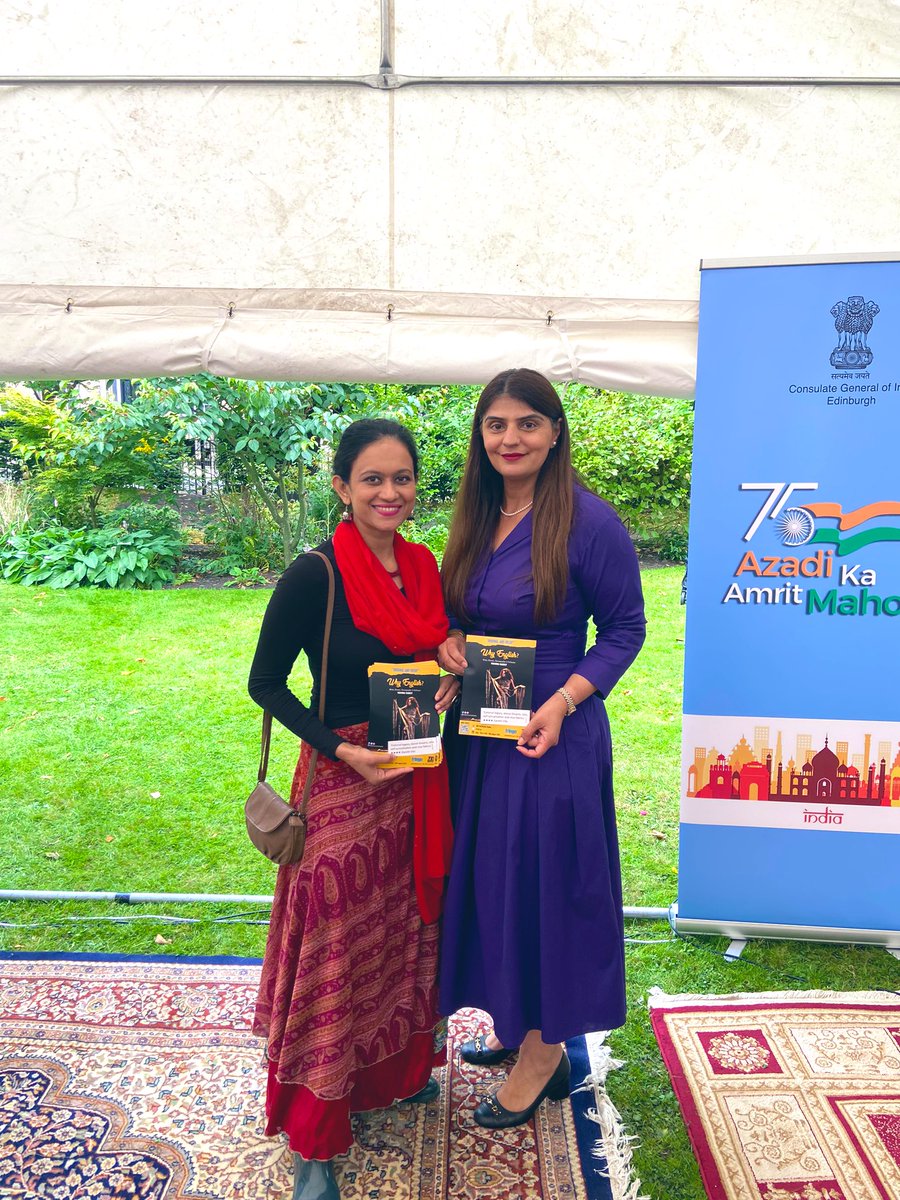 vibhinnaramdev's tweet photo. Meet the lovely @PamGosalMSP so very proud of her to be the first Indian woman in the Scottish parliament!  More power to you! 

@HCI_London @IndiaInScotland 

Thanks for promoting my show 🙏 

Why English?
5:50 pm
Everyday till Aug 19th 
@ZOOvenues 

#edfringe #edfringe23 https://t.co/lV2pb2iaR8