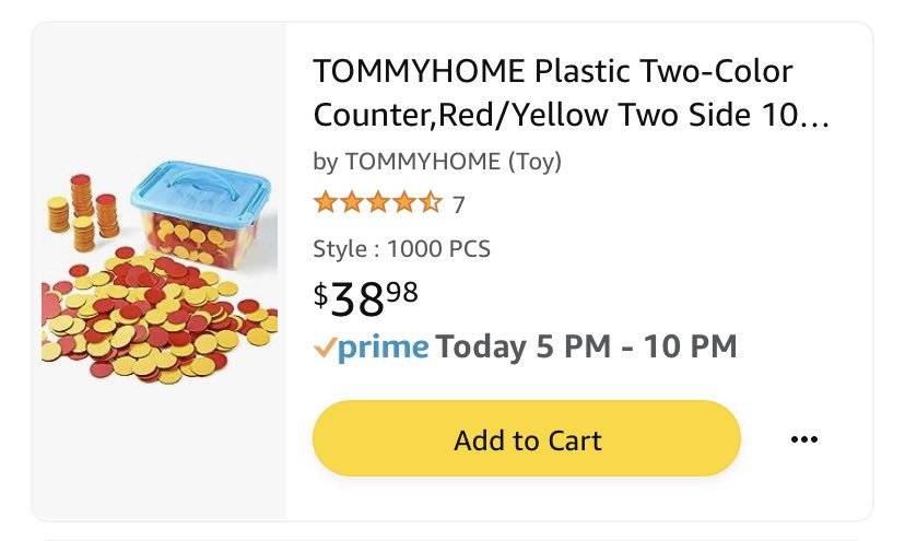 AChristyson's tweet photo. @PatrickTheGiver @afuturesuprhero @amazon Wishlist Wednesday! Today I hope to clear the two-sides counters I need as math manipulatives! #clearthelist https://t.co/hVchIHswBo https://t.co/cNuJEcVOkc
