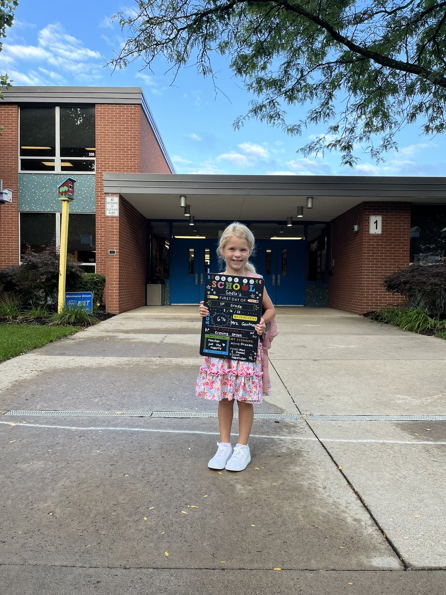 Can’t get more special than having my big girl in the same grade as me, in the classroom right next door 🤍welcome to first grade Sades! Can’t wait for this adventure with you! #itsworthit