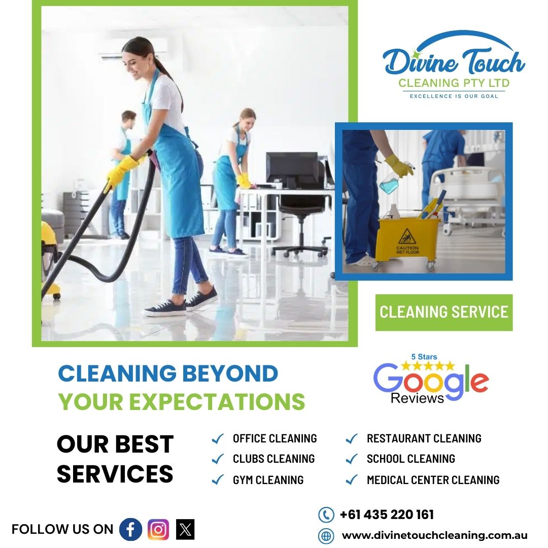 _divine_touch's tweet photo. Experience the brilliance of divine cleaning as it illuminates every corner, leaving no trace of dust or chaos. Allow the divine touch to transform your surroundings into a sanctuary of purity.
#DivineTouch #OfficeCleaningServices #Melbourne #Victoria #SparkleAndShine #australia https://t.co/r9wr6tIukn