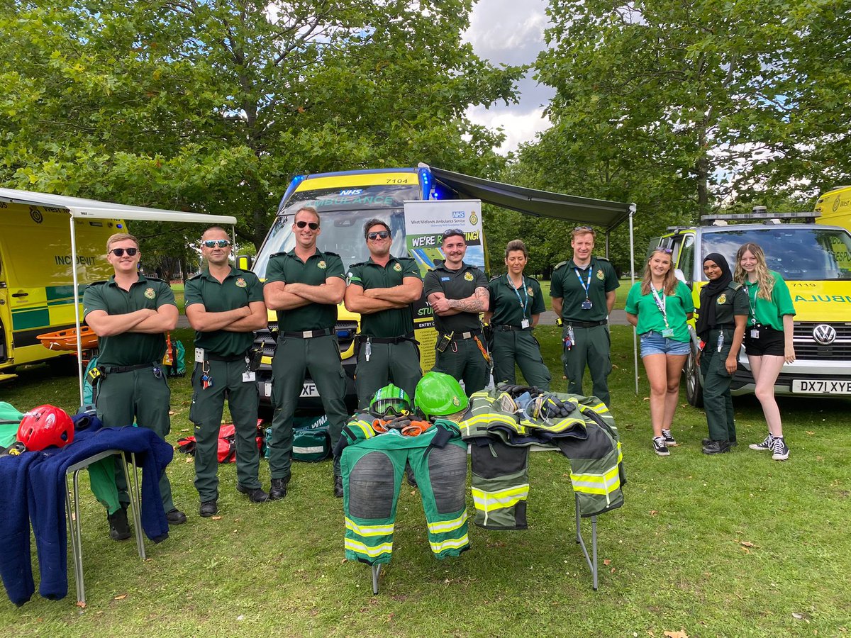 Our @OFFICIALWMAS Ops, Recruitment and @WMASHART colleagues are all set up and ready to meet you at Handsworth Park from now until 6pm this evening We’ll see you there!