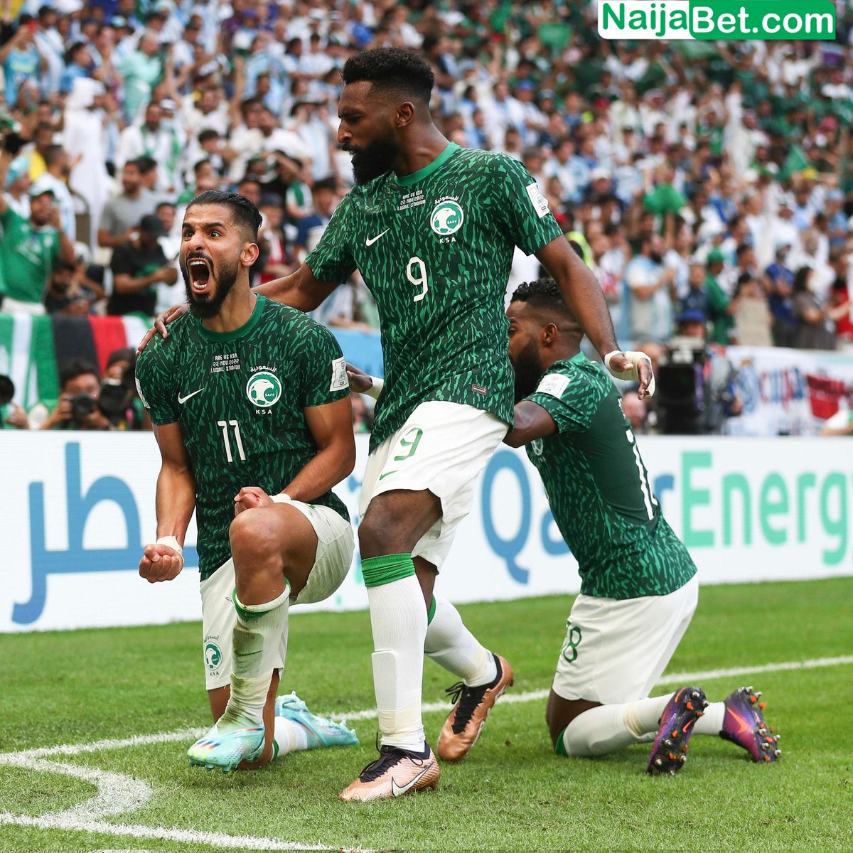 NaijaBet's tweet image. 🇸🇦 Saudi Arabia will play their next two international friendlies at Newcastle's St James' Park. 🏴󠁧󠁢󠁥󠁮󠁧󠁿

📆 September 9 vs. Costa Rica 🇨🇷
📆 September 12 vs. South Korea 🇰🇷

#BBNaija    | #15august2023 | #DStvPrem | #SuperCup | #BBNaijaAllStars    | #ReadingFC |