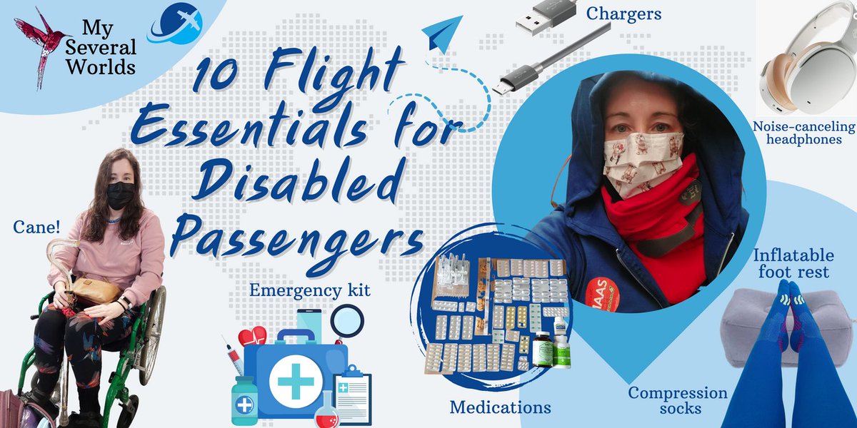 globetrotteri's tweet photo. A list of 10 flight essentials for disabled passengers to get you from point A to point B. Let me help you make the best of a long flight with my top tips for disabled passengers.
 https://t.co/ItVSVI144X

#DisabilityInclusion #DisabilityRights #MyDisabledLife #TravelAdvice https://t.co/TOBCgG7l1O