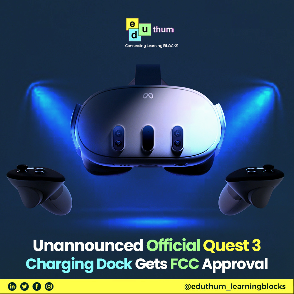 eduthum123's tweet image. The Quest 3 charging dock gets a nod from the FCC, hinting at a transformative VR experience ahead. 

Stay tuned for more exciting updates from the VR world with eduthum! 🌐✨🔋
.
.
.
#Quest3 #VirtualReality #FCCApproval #FutureTech #ChargingEvolution #bhutanieduthum