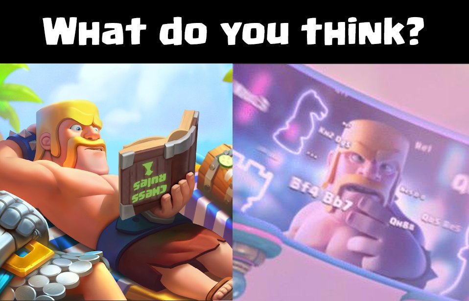 I've seen a lot of people discussing the Chess images in both the Clash of Clans loading screen and on the Royale page. Is it to do with Clash Mini or something else? <a href="/Devourlick/">Darian Vorlick</a> any clues on this?