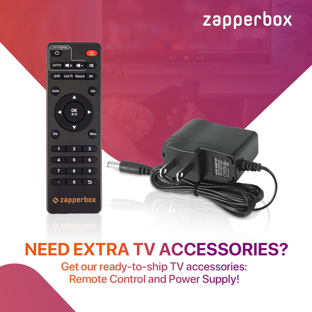 BoxZapper's tweet image. Upgrade your TV setup with ZapperBox! Get high-quality ready-to-ship Remote Controls and Power Adapters. Elevate your TV experience with our sleek remote and keep your ZapperBox connected.
🛒 Order now: zurl.co/szZ7 
ZapperBox #TVAccessories #remotecontrol #powersupply
