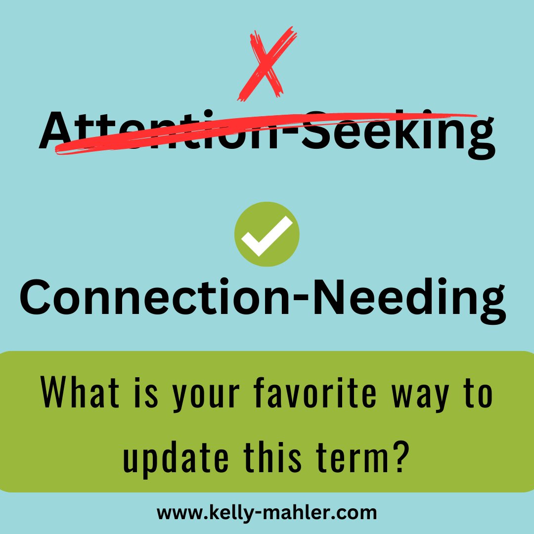 A term that is commonly used and needs updating is ‘attention-seeking’. I’ve seen some respectful alternatives like ‘connection-needing’. What is your favorite way to update this term?

#Interoception #Support #OccupationalTherapy #SchoolOT #Autism #LivedExperience #WordsMatter