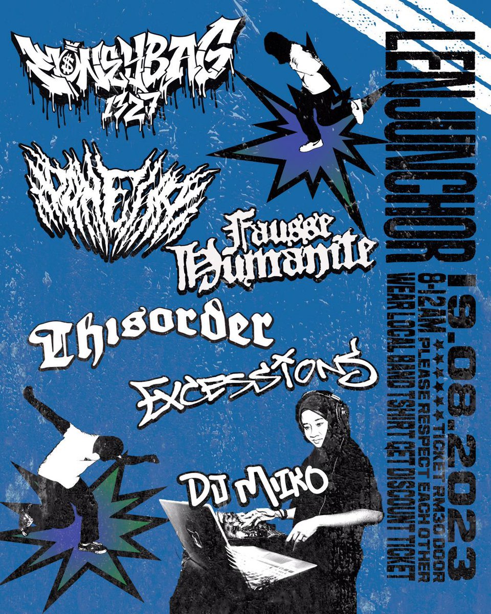 danellaslam's tweet photo. Lenjunchor // 19th August 2023.
Let’s continue the madness for this weekend shall we ? It’s gonna happen at @ladyboss.studio this Saturday! We will be performing along with our fellow homies :-
@moneybag1327
@FausseChaos
@excessionsxxx
@naikonaii
#thisorder https://t.co/ywVLEVlYra