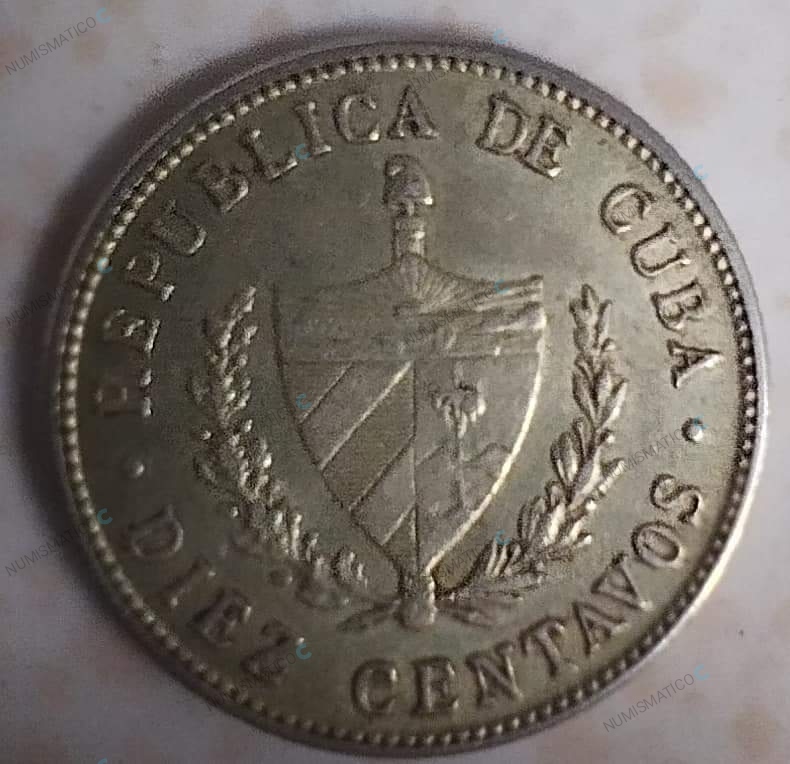 NumismaticoCuba's tweet photo. Bella moneda de 10¢ cubanos del 1948 que acabo de agregar a mi #colección. 
.
.
#LaMonedaDeCuba #NUMISMATICO🇨#numismatica #Cuba https://t.co/1PUgOphMx2