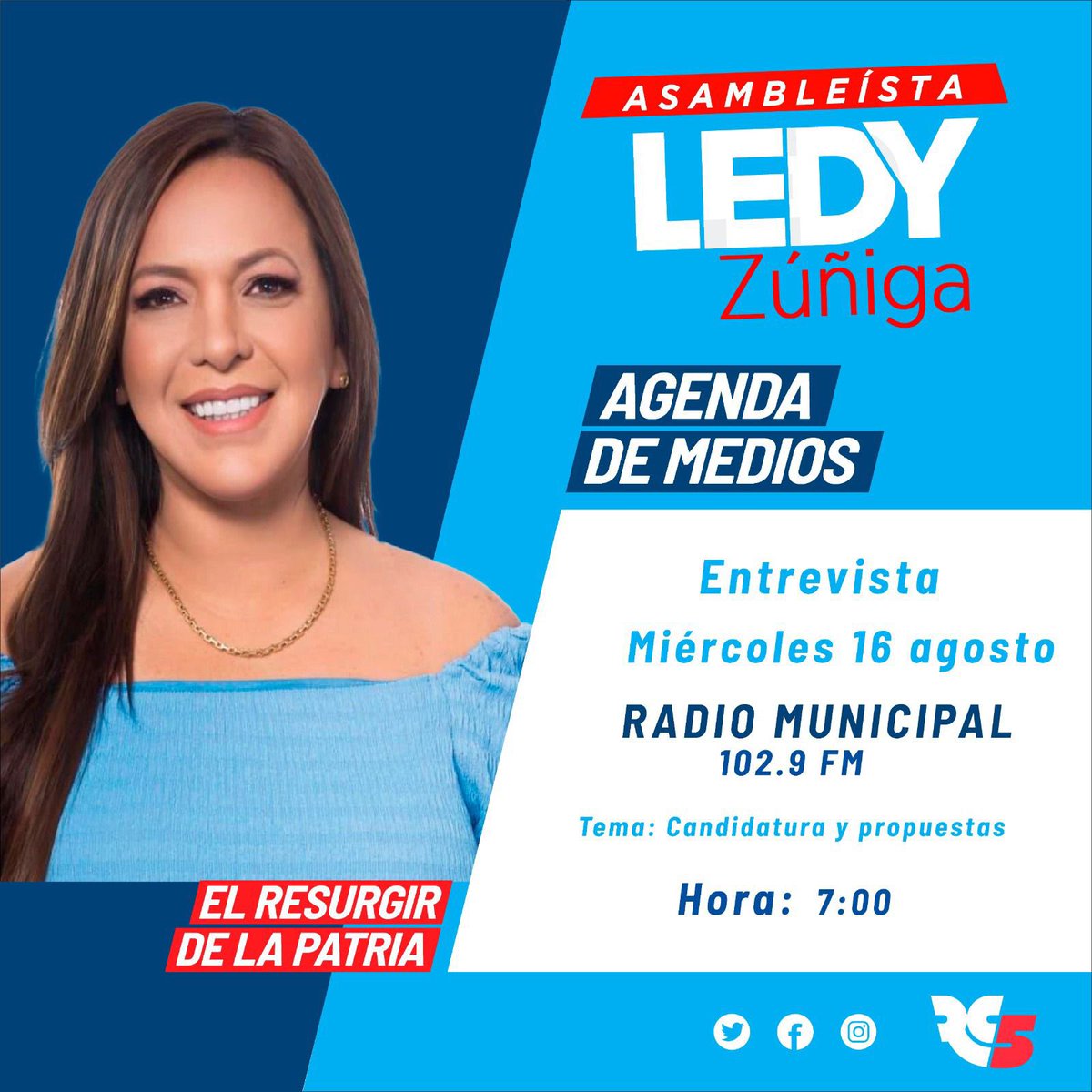 LedyZunigaRC's tweet photo. ¡Buenos días!

Hoy, en Radio Municipal 102.9 FM, hablaremos sobre la recuperación de la seguridad y la paz en el Ecuador 🇪🇨🩵♥️

¡Acompáñanos, te lo contamos! 

#LuisaPresidenta
#LEDImosSeguridad
#UnaSolaVuelta
@MashiRafael https://t.co/WewG903sFR