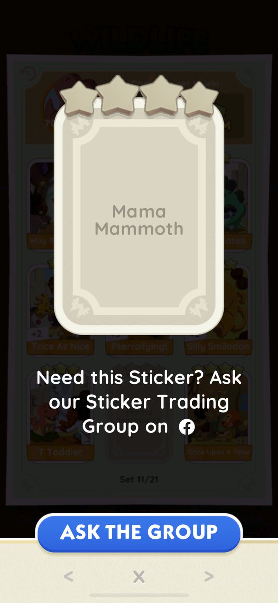 wikitobio's tweet photo. wtt lft monopoly go sticker

want: mama mammoth 
have: nosy posy, pet pegasus, spot on

reply if u have!! (i don't trade first)

@MGoTrading #MonopolyGo
#MonopolyGoTrade https://t.co/6KNOYvzfw2