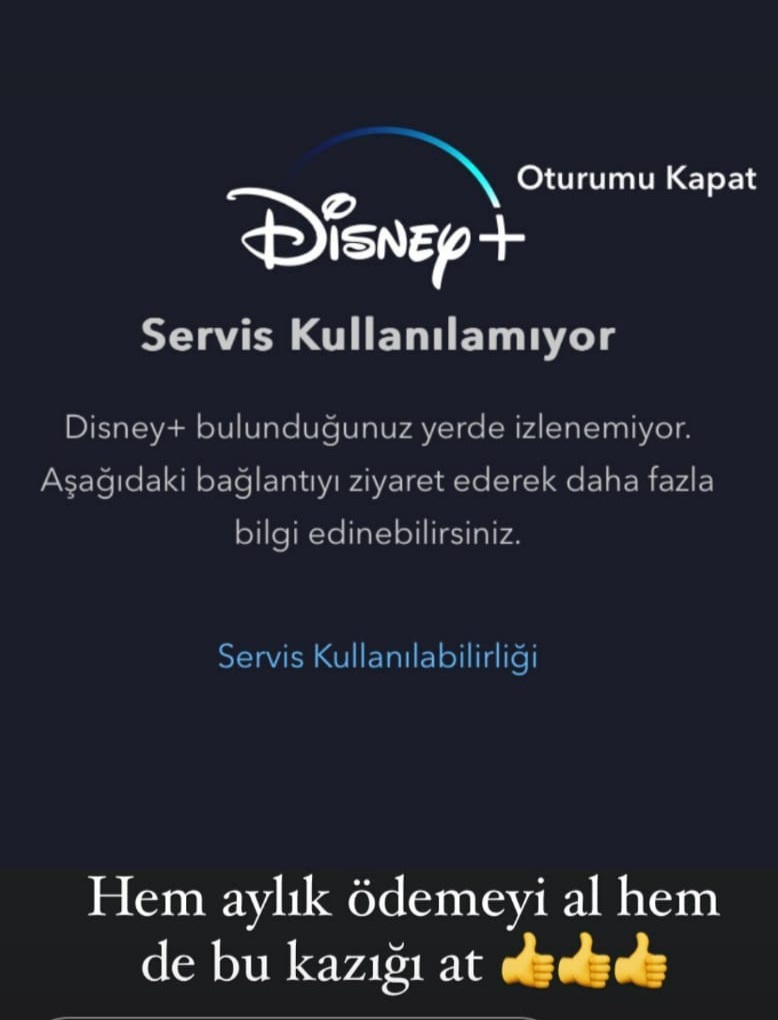ArdaTopal10's tweet photo. Disney'in yaptıklarını son dönemlerde üst üst dizsek burdan ay'a yol olur. Kuzey Kıbrıs'a erişimi kapatmışlar. Kapatmadan öncede aylık ödemesini alarak. Bu bir protestodur. @DisneyPlusTR 'den hizmet alanlarda bundan sonra oturup düşünsün. Bir kere bu eşiği geçen her zaman geçebilir...