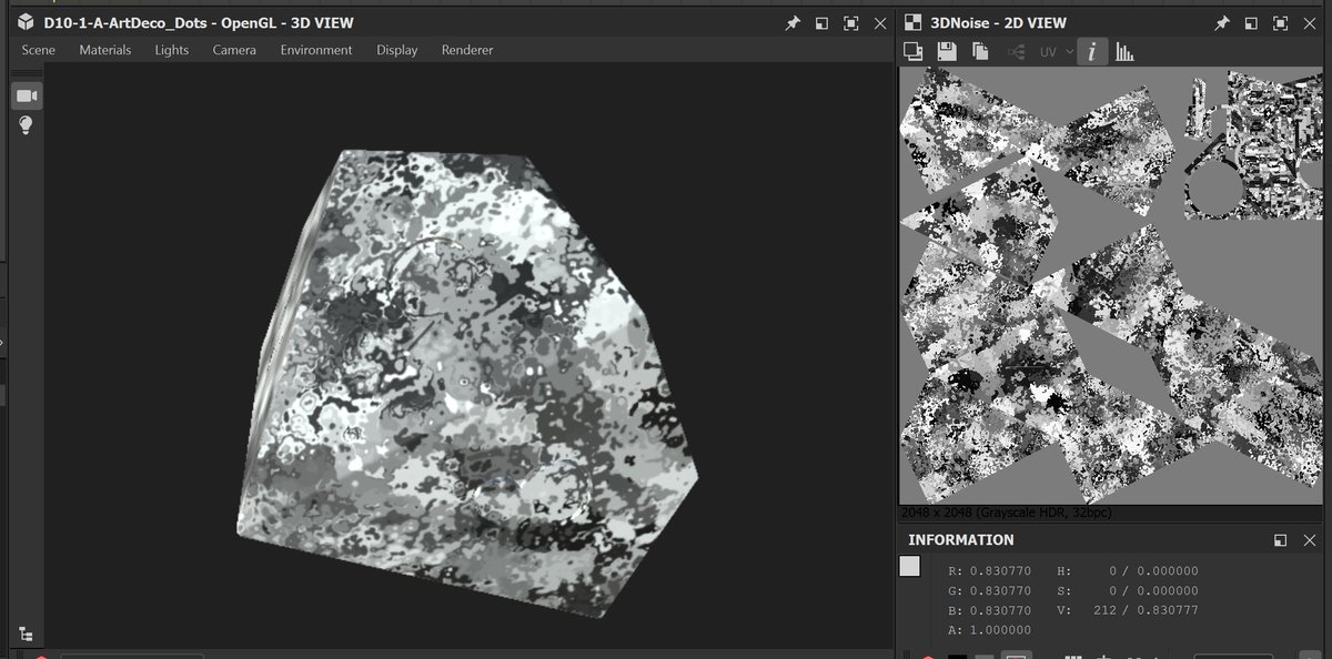 dNoDice's tweet photo. We love learning from the community & sharing our experiments!
Last year we learned this trick for organic patterns. Using 3D projected noise you can distort the underlying position and use that to drive another noise pattern.
#madewithsubstance #Tech #Art #Tips #Magicave #dNo https://t.co/QwqWfS6udl