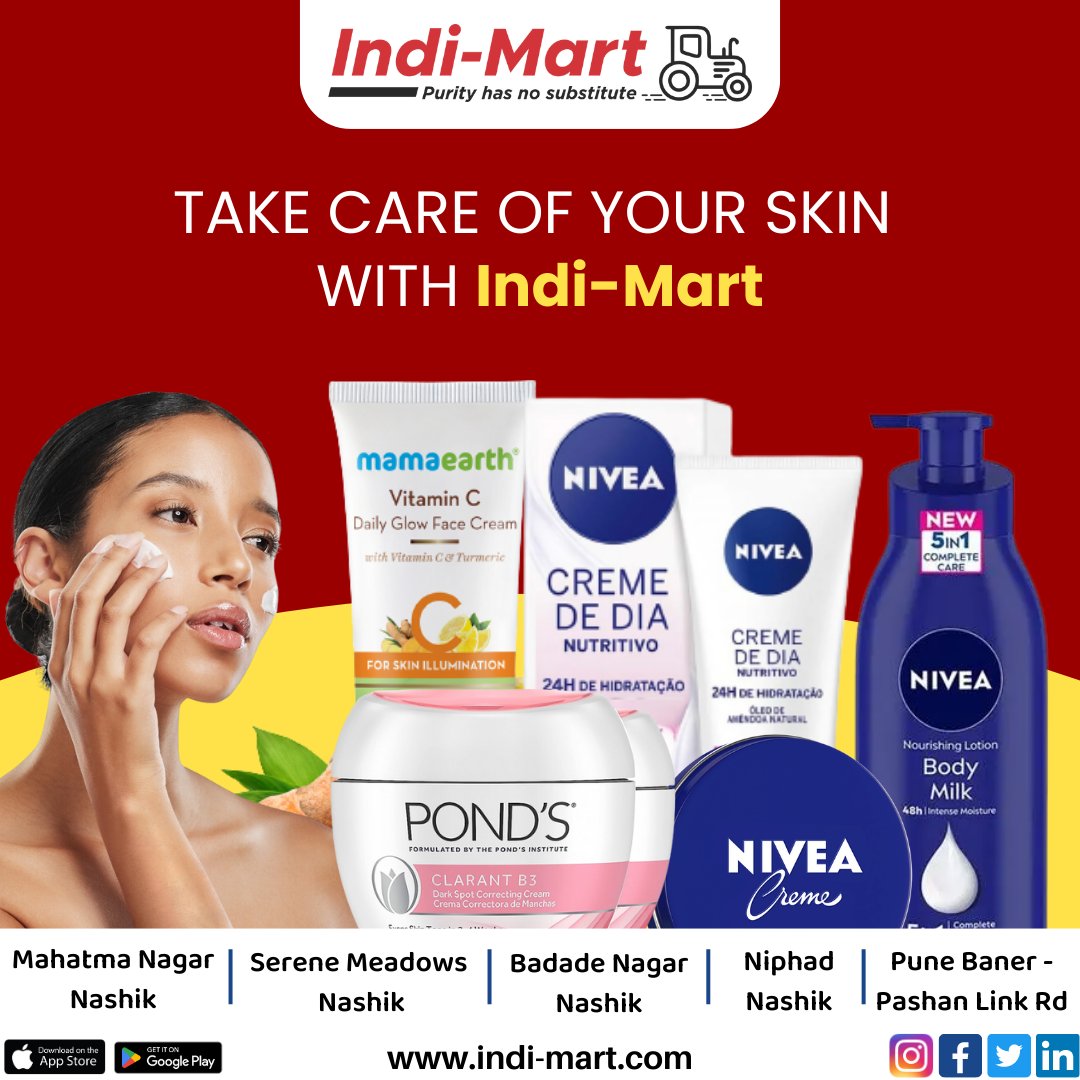 indi__mart's tweet photo. Unlock radiant beauty with Indi-Mart: Your one-stop destination for skin-loving treasures. Embrace self-care and let your skin glow from within.

For More Information
Contact Us On
📞9145084084
🌐https://t.co/Z226kp0UwG

#indimart #badhoindia #supermarket #shopping #market https://t.co/xdtPuT8eST