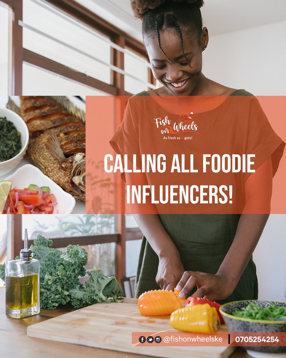 Calling all food influencers and IG chefs! We would love to work with you!
DM us your profile and contact information and we will check you out. Tag someone who needs to see this! 🤩
.
#fishonwheels #influencers #foodies #food #kenya #nairobi #kenyanfoodie #foodinfluencers