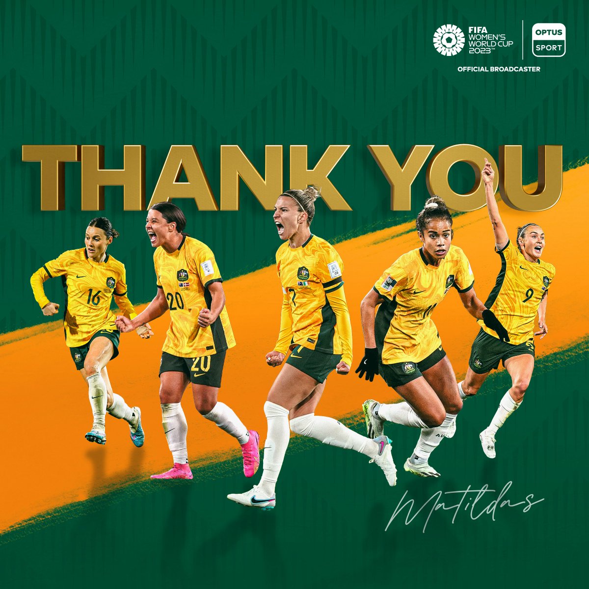 The Matildas inspired millions and changed the game forever.

The Matildas broke records on and off the pitch.

The Matildas made an entire country fall in love with the beautiful game.

The Matildas proved, once and for all, that we ARE a football nation.

The journey ends