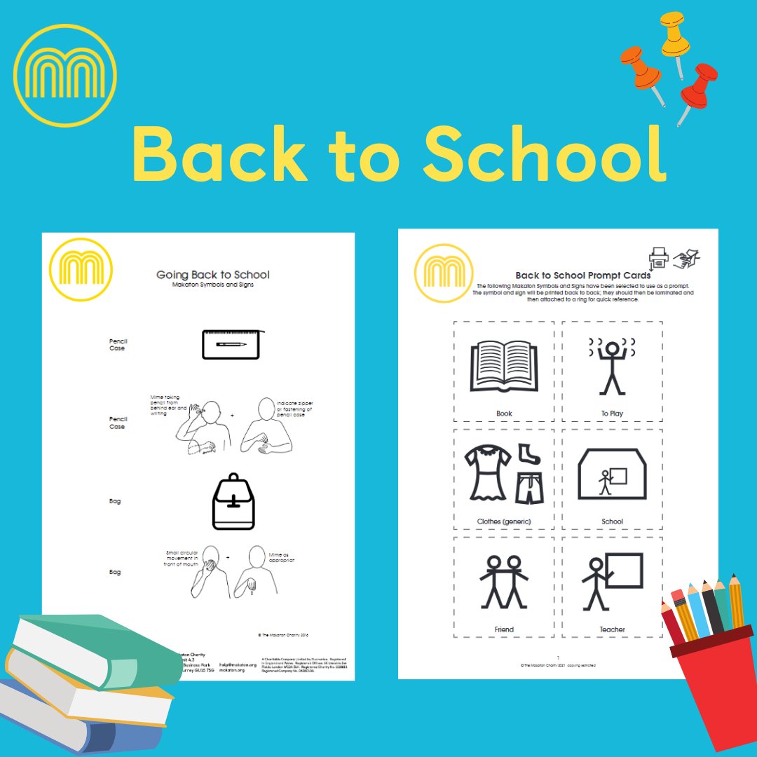 MakatonCharity's tweet photo. 🎒 NEW Back to School Makaton Cards plus FREE back-to-school vocabulary download featuring 'Pencil Case', 'Bag', 'PE Kit' & more! 🎨✏️
🔗 https://t.co/rtPtMLnOIH
#BackToSchool #MakatonMagic https://t.co/s8Gj5XK7lR