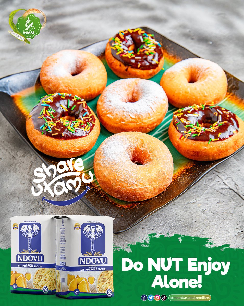 Do NUT 🍩 enjoy utamu ya #Ndovuflour pekeyako jameni, #shareutamu. #feedingthenation