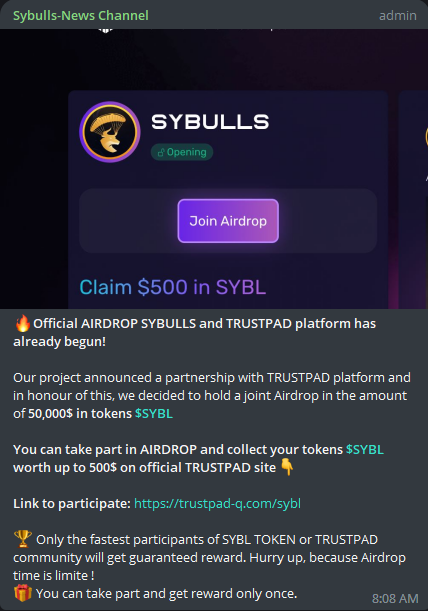 nft_archetype's tweet photo. A brief alert and caution for the @sybulls  community. The parasites are already attempting to realize their lifelong ambition of becoming bottom-feeding cockroaches.  Be cautious, alert, and vigilant.

The account that invited:
SHkondeyuk Vanyutka
@kakapo_jocund https://t.co/NWrixPc2Du