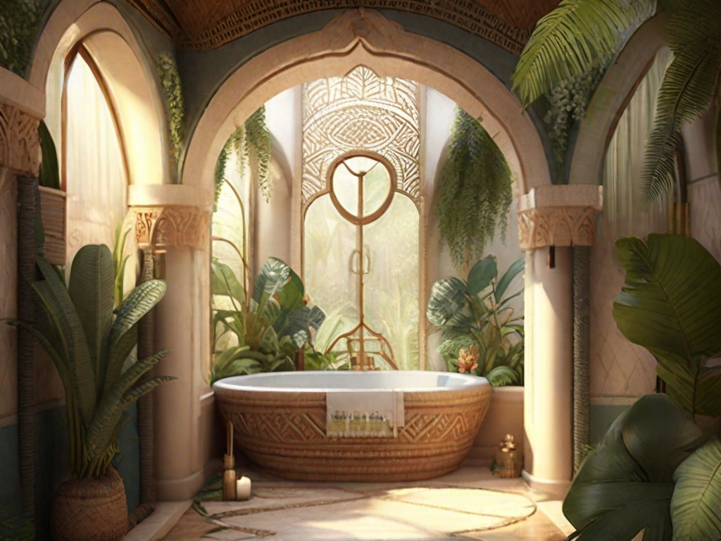 aneesRehmanPak's tweet photo. #Morrish #Architecture is one of the most #eyecatching #architecture. #Andaulica and #alhambra based #showerroom and #livinglounge for the #comfert and #lavish #lovers. #midjourney #leonardoai #SDXL1 #GenerativeAI https://t.co/160i3r1RQH