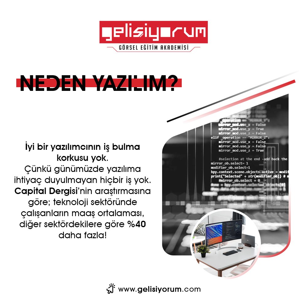 Neden Yazılım?